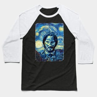 John Wick Van Gogh Style Baseball T-Shirt